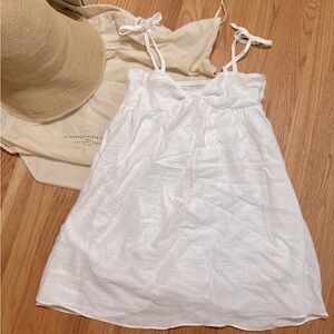 Baby doll linen beach coverup doen inspired